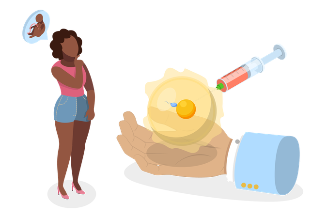 La fécondation in vitro  Illustration