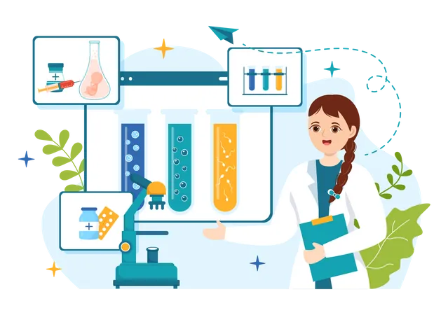 La fécondation in vitro  Illustration