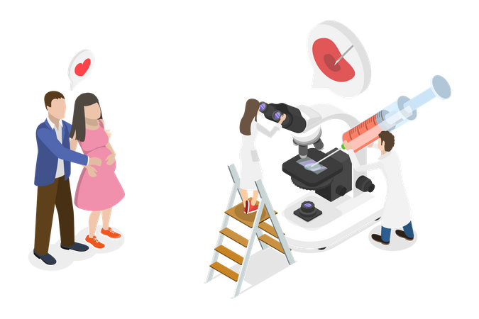 La fécondation in vitro  Illustration