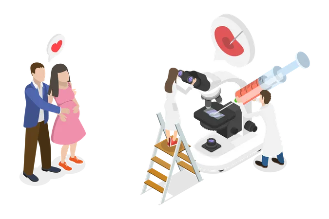 La fécondation in vitro  Illustration