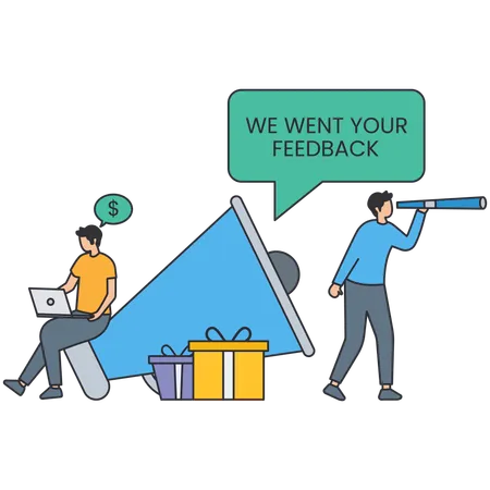 Feedback do cliente  Ilustração