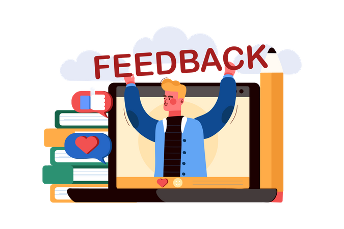 Feedback do cliente  Ilustração