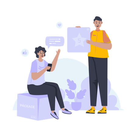 Feedback do cliente  Ilustração