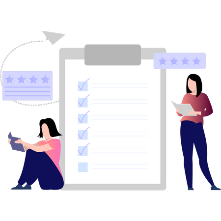 Feedback list  Illustration