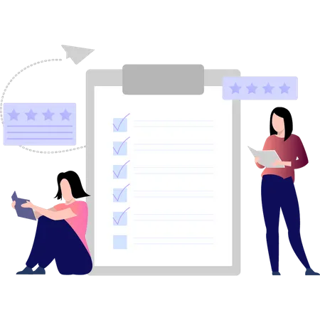 Feedback list  Illustration