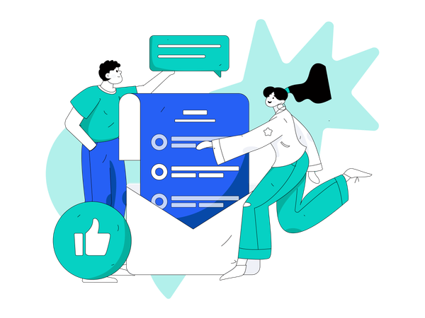 Feedback mail  Illustration