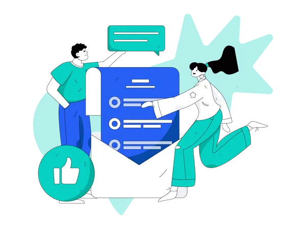 Feedback mail  Illustration