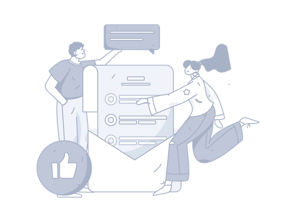 Feedback mail  Illustration