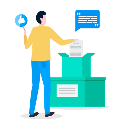 Feedback of customers Illustration