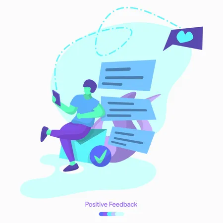 Feedback positivo  Ilustração