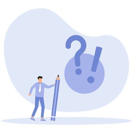 Feedback und Kritik und Geschäftsmann geben positive  Illustration
