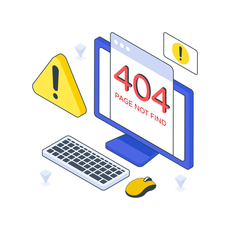 Fehler 404  Illustration