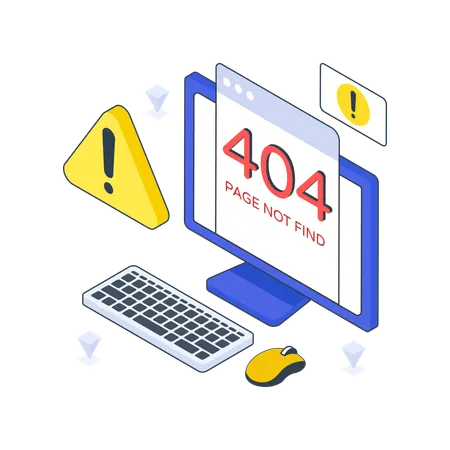 Fehler 404  Illustration