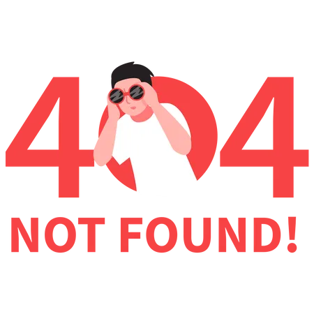 404 Nicht Gefunden Illustration Illustration