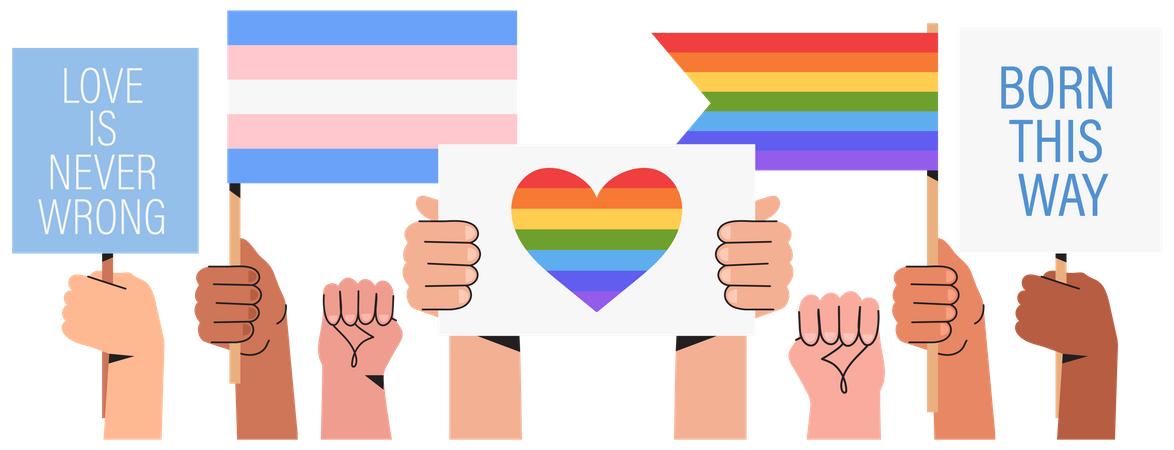 Feier zum Pride Month  Illustration