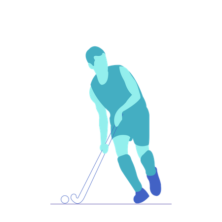 Feldhockey  Illustration