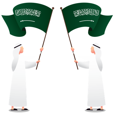 Buon giorno dell'indipendenza dell'Arabia Saudita  Illustration