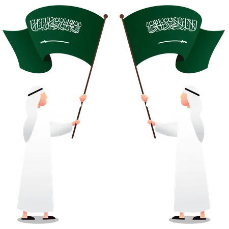 Buon giorno dell'indipendenza dell'Arabia Saudita  Illustration