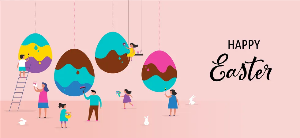 Felices Pascuas  Ilustración