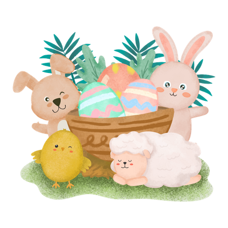 Felices Pascuas  Ilustración