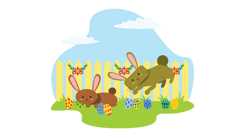 Felices Pascuas  Ilustración