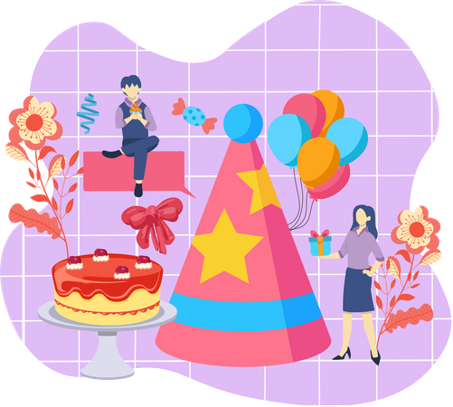 Feliz aniversário  Illustration