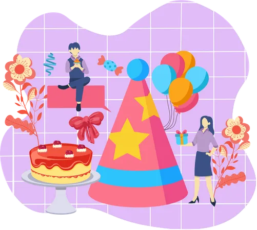 Feliz aniversário  Illustration