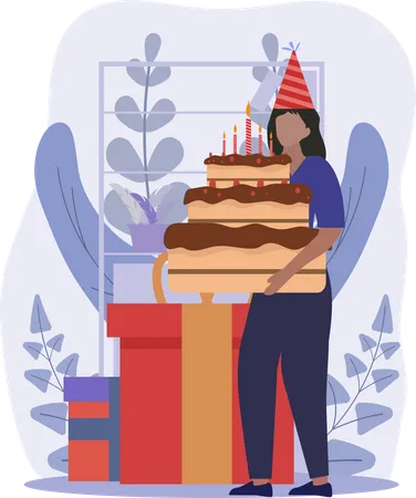 Feliz aniversário  Illustration