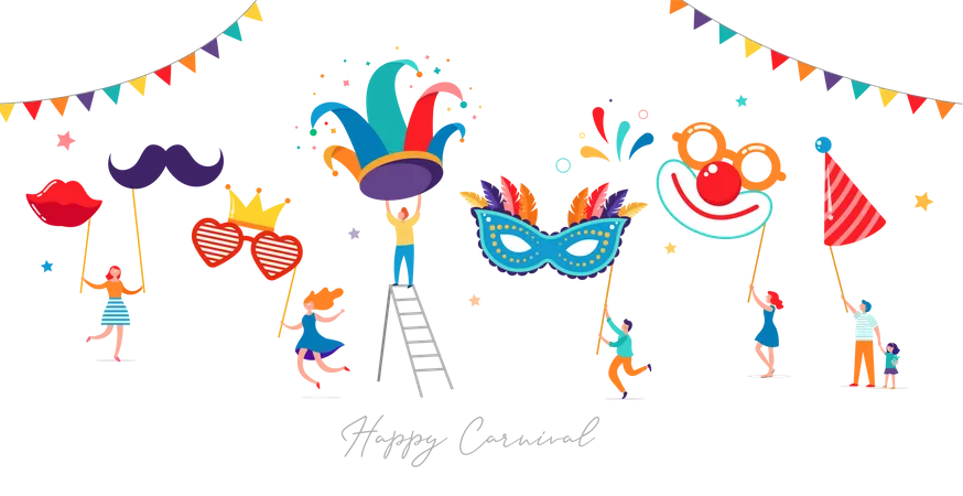 Feliz carnaval  Ilustración