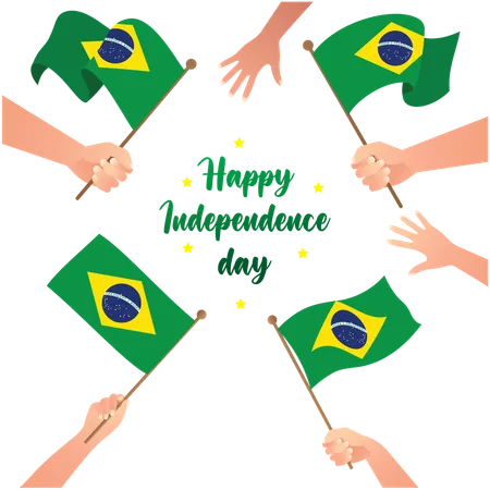 Feliz dia da independência do brasil  Ilustração