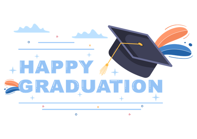 Feliz dia DE graduacion  Ilustración