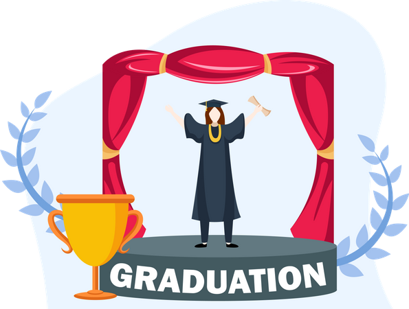 Feliz dia DE graduacion  Ilustración