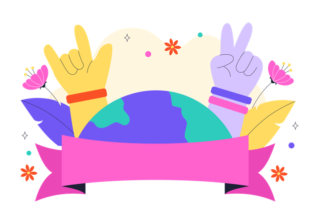 Feliz día de la amistad  Ilustración