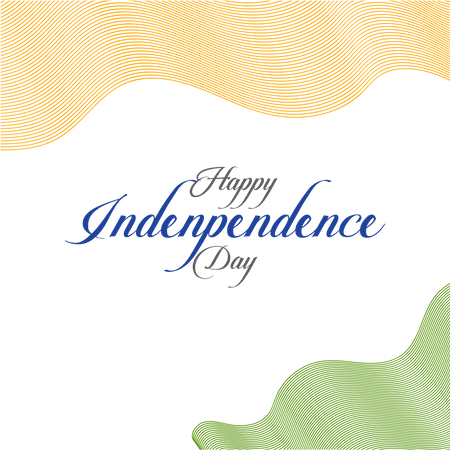 Feliz día de la independencia  Ilustración