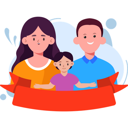 Feliz dia de los padres  Ilustración