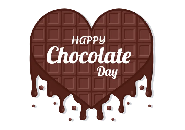 Feliz dia del chocolate  Ilustración