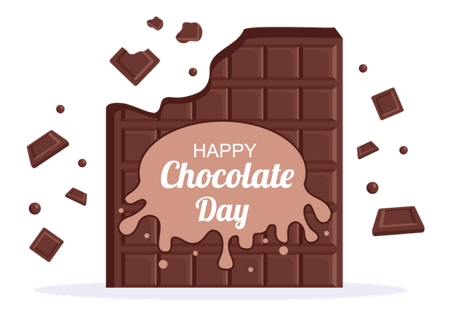 Feliz dia del chocolate  Ilustración