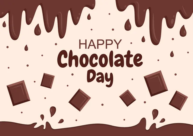 Feliz dia del chocolate  Ilustración