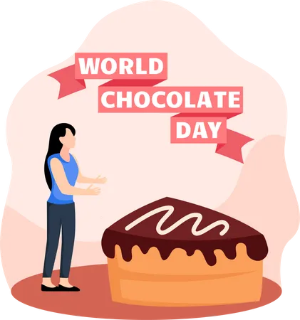 Feliz dia del chocolate  Ilustración