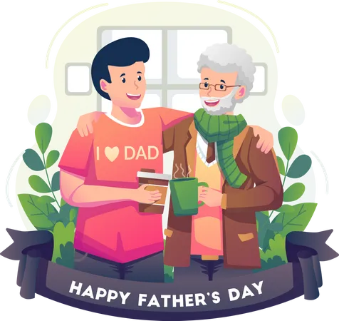 Feliz Día del Padre  Ilustración