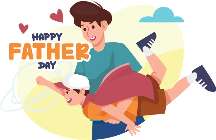 Feliz día del padre  Ilustración