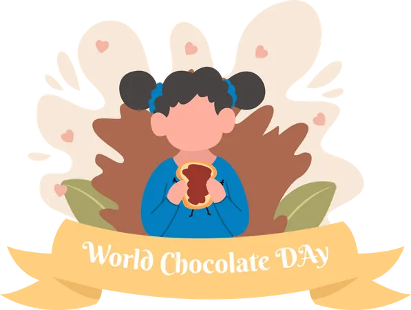 Ilustracao De Design Plano Do Dia Mundial Do Chocolate Ilustração
