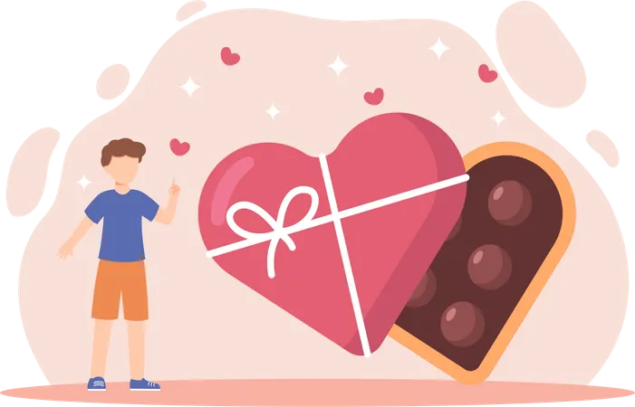 Feliz dia do chocolate  Ilustração