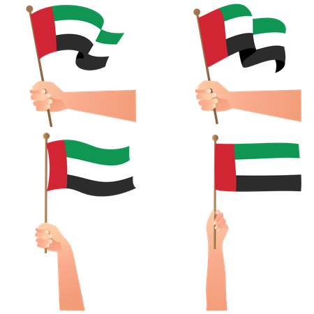 Feliz Dia Nacional dos Emirados Árabes Unidos  Ilustração