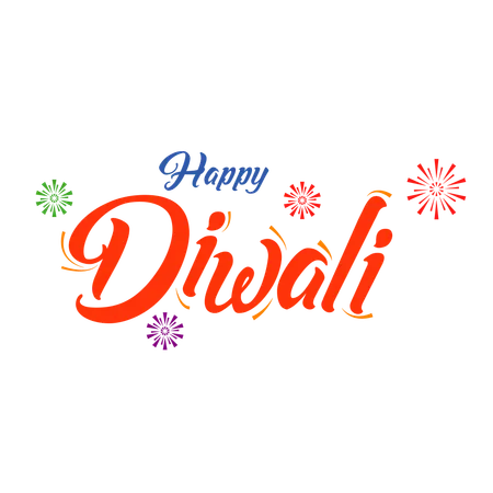 Feliz Diwali con rastreadores  Ilustración