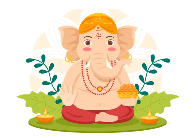 Feliz Ganesh Chaturthi  Ilustração