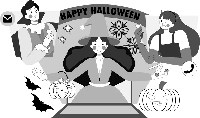 Feliz Halloween  Ilustración