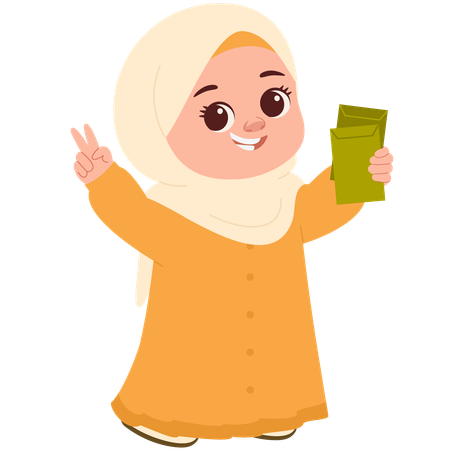 Feliz muslimah  Illustration