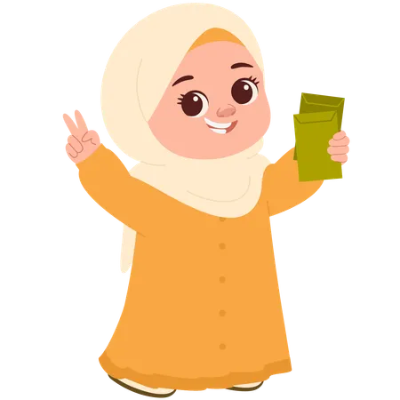 Feliz muslimah  Illustration