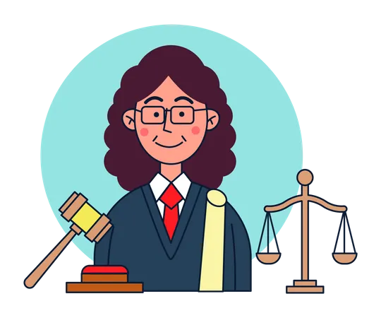 Female advocate  Illustration